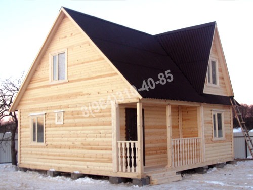 Построен дом из бруса 150*100мм 7 на 7 в Брянске